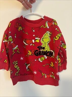 The Grinch Red Kids Holiday Sweatshirt